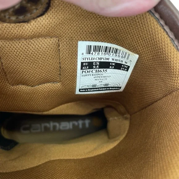 Carhartt Heritage Waterproof Wellington 9 1/2W Brown - Picture 16 of 16